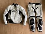 Alpinestars 2 delig motor pak leer wit maat 50, Ophalen of Verzenden, Alpinestars, Tweedehands, Heren