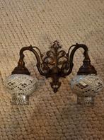 Warme bijzondere wandlamp, Huis en Inrichting, Ophalen of Verzenden, Gebruikt, Glas