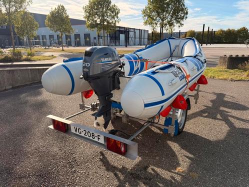 Lodestar 350 rib met 20 pk 4-takt Yamaha en nieuwe trailer., Watersport en Boten, Rubberboten, Zo goed als nieuw, Overige merken