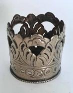 Vintage verzilverde flessen- pothouder, Antiek en Kunst, Ophalen