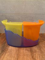 Vintage suiker en melk setje van Tupperware., Huis en Inrichting, Keuken | Tupperware, Ophalen of Verzenden, Gebruikt, Blauw, Bus of Trommel