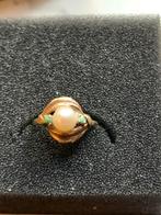 antieke gouden ring parel turquoise, Sieraden, Tassen en Uiterlijk, Ringen, Ophalen of Verzenden, Zo goed als nieuw, 17 tot 18