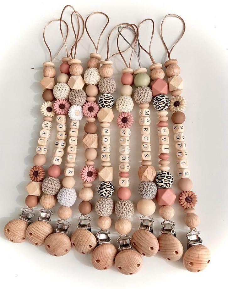 🎄🤎Kerst-Actie: 2 speenkoorden voor €14,90🤎, Kinderen en Baby's, Kraamcadeaus en Geboorteborden, Nieuw, Kraamcadeau, Ophalen of Verzenden