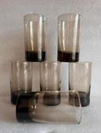 6 Vintage rookglas glaasjes 10 cm hoog, Verzamelen, Glas en Borrelglaasjes, Ophalen of Verzenden, Overige typen