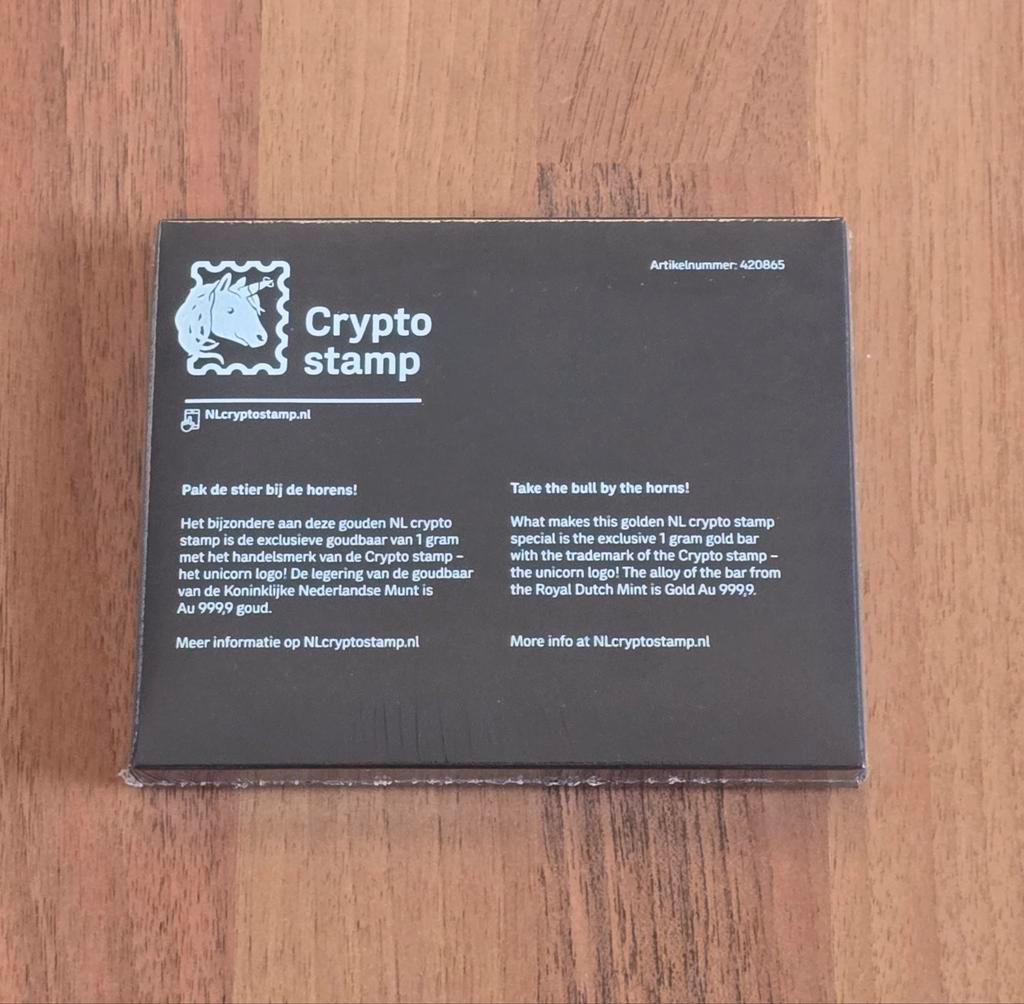 ≥ Crypto Stamp Gold 2022 Bull — Postzegels | Nederland — Marktplaats