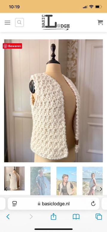 Haakpakket gilet Basic lodge maat s/m beschikbaar voor biedingen