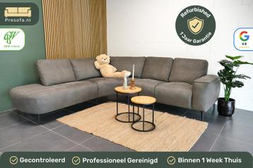 Organische Hoekbank Microvezel Bruin [Refurbished] beschikbaar voor biedingen