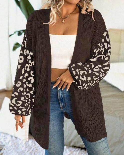 Vest Gwenne Bruin (44-50), Kleding | Dames, Grote Maten, Nieuw, Trui of Vest, Bruin, Verzenden