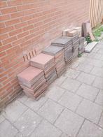 Tegels antraciet en rood 30 x 30, Tuin en Terras, Tegels en Klinkers, Ophalen of Verzenden, Zo goed als nieuw, 10 m² of meer, Beton