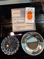 Vintage Rama boterschaaltje met kristallen botervloot, Antiek en Kunst, Ophalen of Verzenden