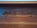 Mooi eiken dressoir met houtsnijwerk, Huis en Inrichting, Kasten | Buffetkasten, Gebruikt, Eikenhout, 200 cm of meer, Minder dan 100 cm