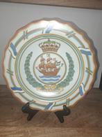 Plateelbakkerij zuid-holland wandbord "k.n.s.m ", Ophalen of Verzenden