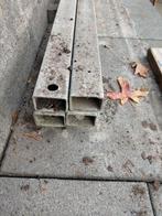 4 kokerprofielen, Doe-het-zelf en Verbouw, Metalen, Ophalen of Verzenden