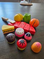 Houten speelfruit en taartjes, Ophalen, Zo goed als nieuw, Hout