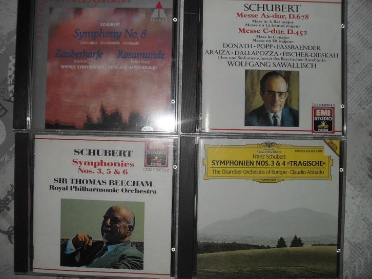 4 CD'S FRANZ SCHUBERT., Cd's en Dvd's, Cd's | Klassiek, Zo goed als nieuw, Orkest of Ballet, Romantiek, Ophalen of Verzenden