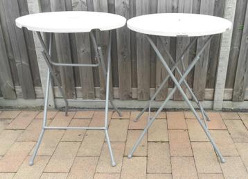 Te huur: Statafels, wit (80 x 109 cm), optie: hoezen (huren) beschikbaar voor biedingen