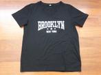 Zwart Brooklyn shirt - Maat M, Maat 38/40 (M), Zwart, Ophalen of Verzenden, Korte mouw