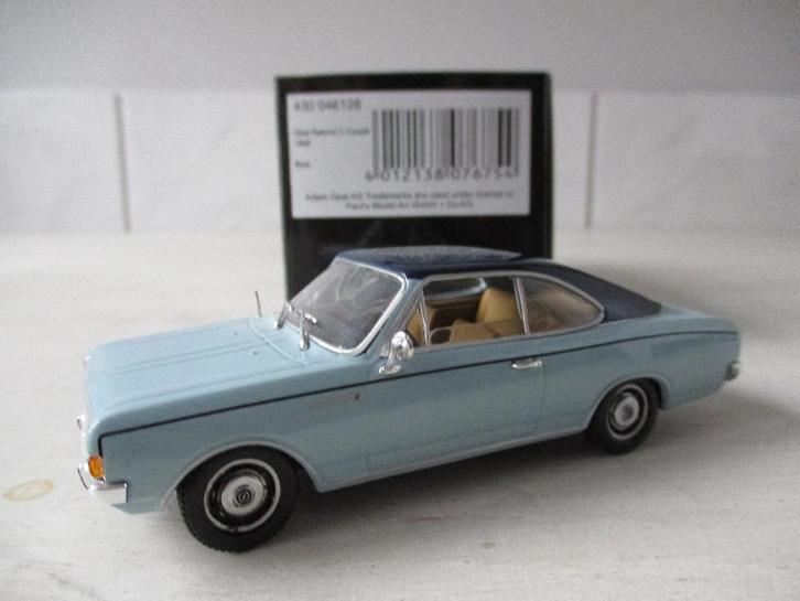 Minichamps Opel Rekord C Coupe 1966 Bleu Schaal 1:43, Hobby en Vrije tijd, Modelauto's | 1:43, Nieuw, Auto, MiniChamps, Ophalen