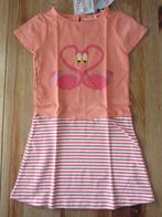 Nieuwe zalmroze jurk met flamingo Vesper maat 128, Kinderen en Baby's, Ophalen of Verzenden, Nieuw, Meisje, Jurk of Rok