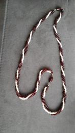 Mooie kralen ketting.  3 snoeren., Sieraden, Tassen en Uiterlijk, Kettingen, Ophalen of Verzenden, Zo goed als nieuw, Overige materialen