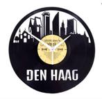 Vinyl Plaat Klok Skyline LP Stad Kado Mancave Retro, Ophalen of Verzenden, Nieuw, Wandklok