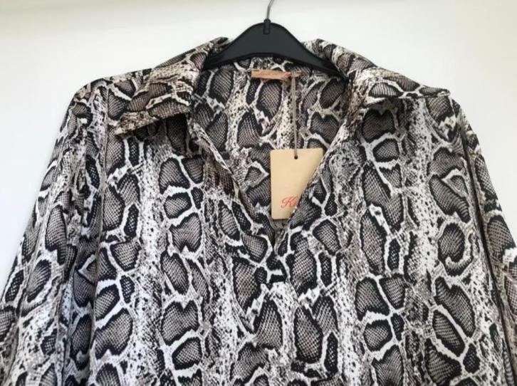 Mooie Blouse/jurk van het merk Kenco, Maat XXL, Nieuw, Kleding | Dames, Jurken, Nieuw, Maat 46/48 (XL) of groter, Onder de knie