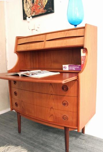  Gunnar Falsig Deen mid century jaren  50 design secretaire beschikbaar voor biedingen