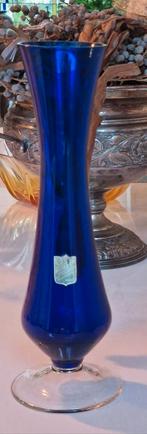 FISCHER KRISTALL BAVARIA, kobaltblauwe vaas., Blauw, Aardewerk of Porselein, Ophalen of Verzenden, Zo goed als nieuw