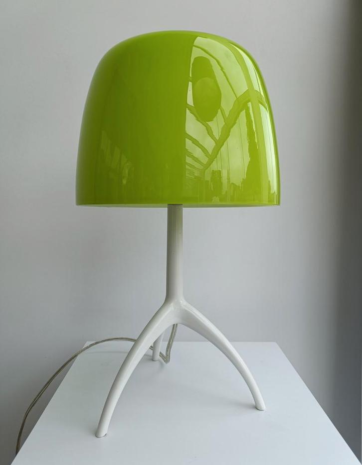 Foscarini Lumiere piccola, Huis en Inrichting, Lampen | Tafellampen, Zo goed als nieuw, Minder dan 50 cm, Glas, Metaal, Overige materialen