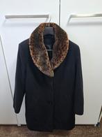 C&A wollen jas 48, Kleding | Dames, Jassen | Winter, Zwart, Maat 46/48 (XL) of groter, Ophalen of Verzenden, Zo goed als nieuw