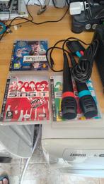 Playstation 3 singstar microfoons en 3 games ps3, Muziek, Gebruikt, Ophalen of Verzenden, 3 spelers of meer
