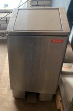 Rvs professioneel afvalbak, 40 liter of meer, Ophalen, Rvs, 50 tot 75 cm