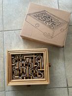 Houten labyrint spel, Een of twee spelers, Ophalen of Verzenden, Zo goed als nieuw