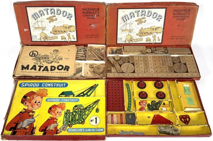 495. Constructie speelgoed Matador & Spirou Construit, Antiek en Kunst, Antiek | Speelgoed, Ophalen of Verzenden
