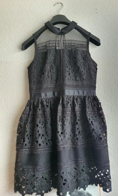 Beaubell Zwarte Mouwloze Jurk met Kant Maat M -, Kleding | Dames, Jurken, Maat 38/40 (M), Zwart, Boven de knie, Ophalen of Verzenden