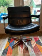 Vintage stoel Artifort Michigan 450 Geoffrey Harcourt, Huis en Inrichting, Leer, Gebruikt, Eén, Zwart