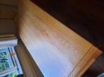 massieve blank houten eettafel, Ophalen, Gebruikt, 200 cm of meer, 50 tot 100 cm