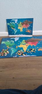 Wereldkaart puzzel met magneten, 10 tot 50 stukjes, Zo goed als nieuw, Ophalen