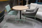 2 x hippe ronde eettafel + 4 eetkamerstoelen Jess Design, Huis en Inrichting, Stoelen, Ophalen, Zo goed als nieuw, Metaal, Vier