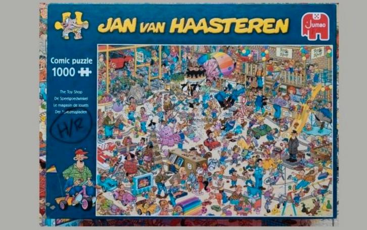 Jan van Haasteren puzzel  De Speelgoedwinkel, Hobby en Vrije tijd, Denksport en Puzzels, Nieuw, Legpuzzel, 500 t/m 1500 stukjes