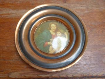 Messing bordje met mooie afbeelding beschikbaar voor biedingen