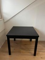 Zwarte IKEA uitschuifbare tafel, Ophalen, Overige materialen, Gebruikt, 100 tot 150 cm