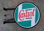 Castrol motor oil dubbelzijdig wand reclame verlichting lamp, Lichtbak of (neon) lamp, Ophalen of Verzenden, Info@americansaleshop.nl