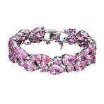 Armband zirkonia NIEUW, Ophalen, Overige materialen, Nieuw, Roze