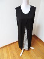 K18 ELENA MIRO jurk kreukvrij zwart room wit L 42/44, Kleding | Dames, Elena Miro, Zwart, Maat 42/44 (L), Ophalen of Verzenden