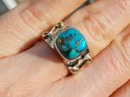 Vanoli 925 zilveren ring met koper turquoise maat 17,25, Sieraden, Tassen en Uiterlijk, Ringen, Daiva1973@hotmail.com, Vanoli