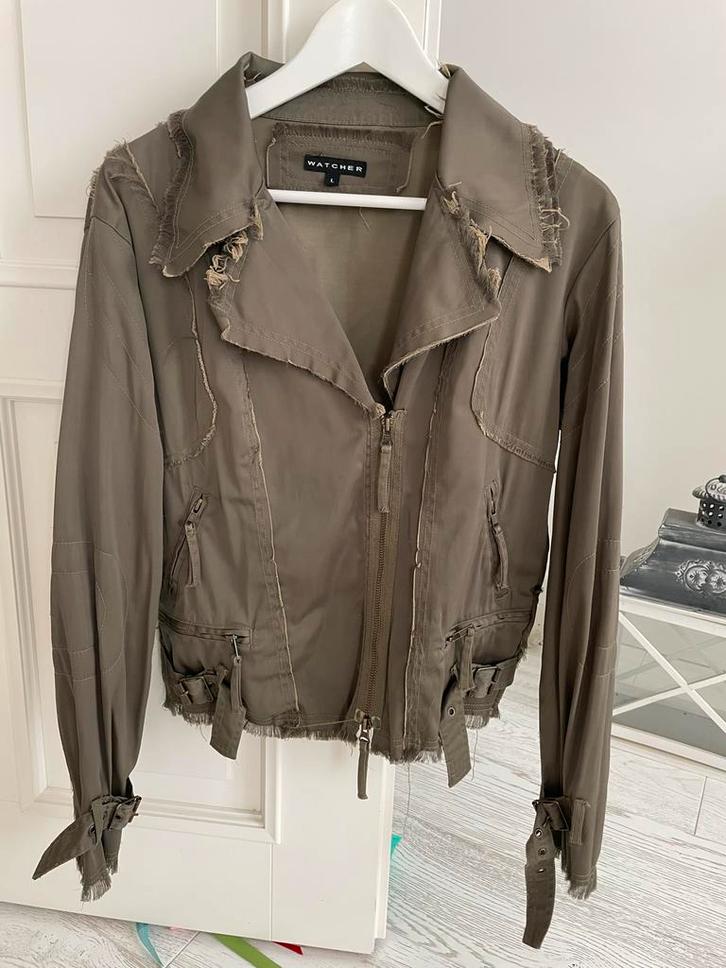 Stoer groen jasje Watcher, maat 38/40, Kleding | Dames, Jassen | Zomer, Zo goed als nieuw, Maat 38/40 (M), Groen, Ophalen of Verzenden