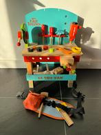 Houten Kinderwerkbank met Gereedschap en Gordel, Kinderen en Baby's, Speelgoed | Houten speelgoed, Ophalen, Zo goed als nieuw