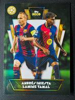 Andrés Iniesta en Lamine Yamal 2024-25 Topps Deco /99, Ophalen of Verzenden, Zo goed als nieuw, Plaatje