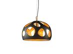 Nieuwe hanglamp Dino Black/Gold 30 cm keramiek met bladgoud, Ophalen, Nieuw, Metaal, Modern